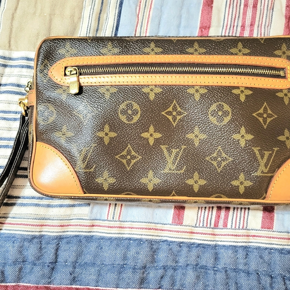 LOUIS VUITTON MARLY DRAGONNE CLUTCH VERY GOOD CONDITION VINTAGE